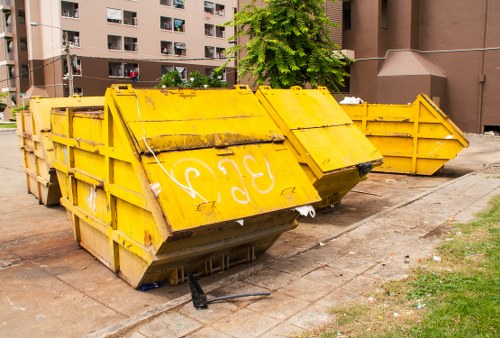 Construction site with Builders Waste Clearance services by Henry Waste Solutions