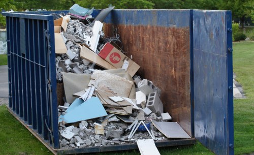 Office furniture being removed by Henry Waste Solutions team