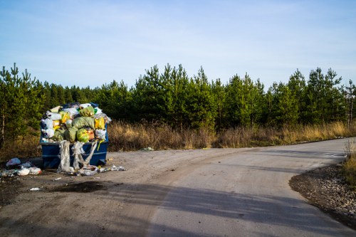 Trucks used for rubbish removal in the community