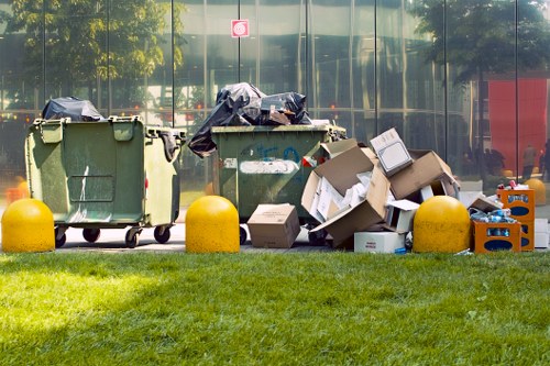 Rubbish removal truck in Moorabbin East