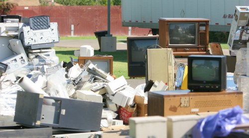 Professional rubbish removal team