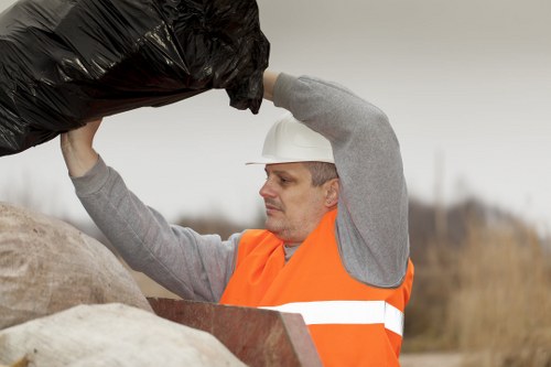 Sorting recyclable materials during clearance